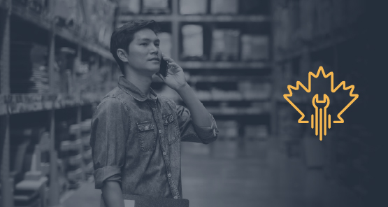 Canada Digital Adoption Program - Male on Cellphone